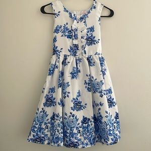 Girl's Floral Printed Dress